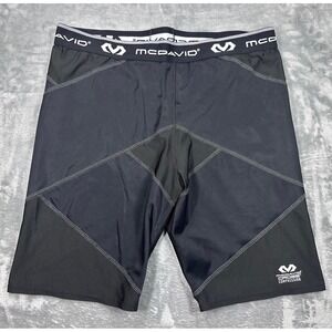 McDavid Cross Compression Shorts Mens 2XL Black Athletic Performance 8200-01-36